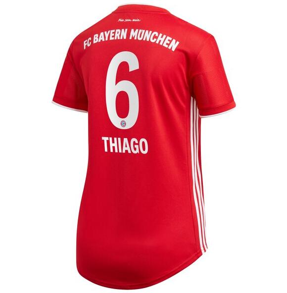 Bayern Munich Women Home Kit Soccer Jersey Thiago #6 2020/21